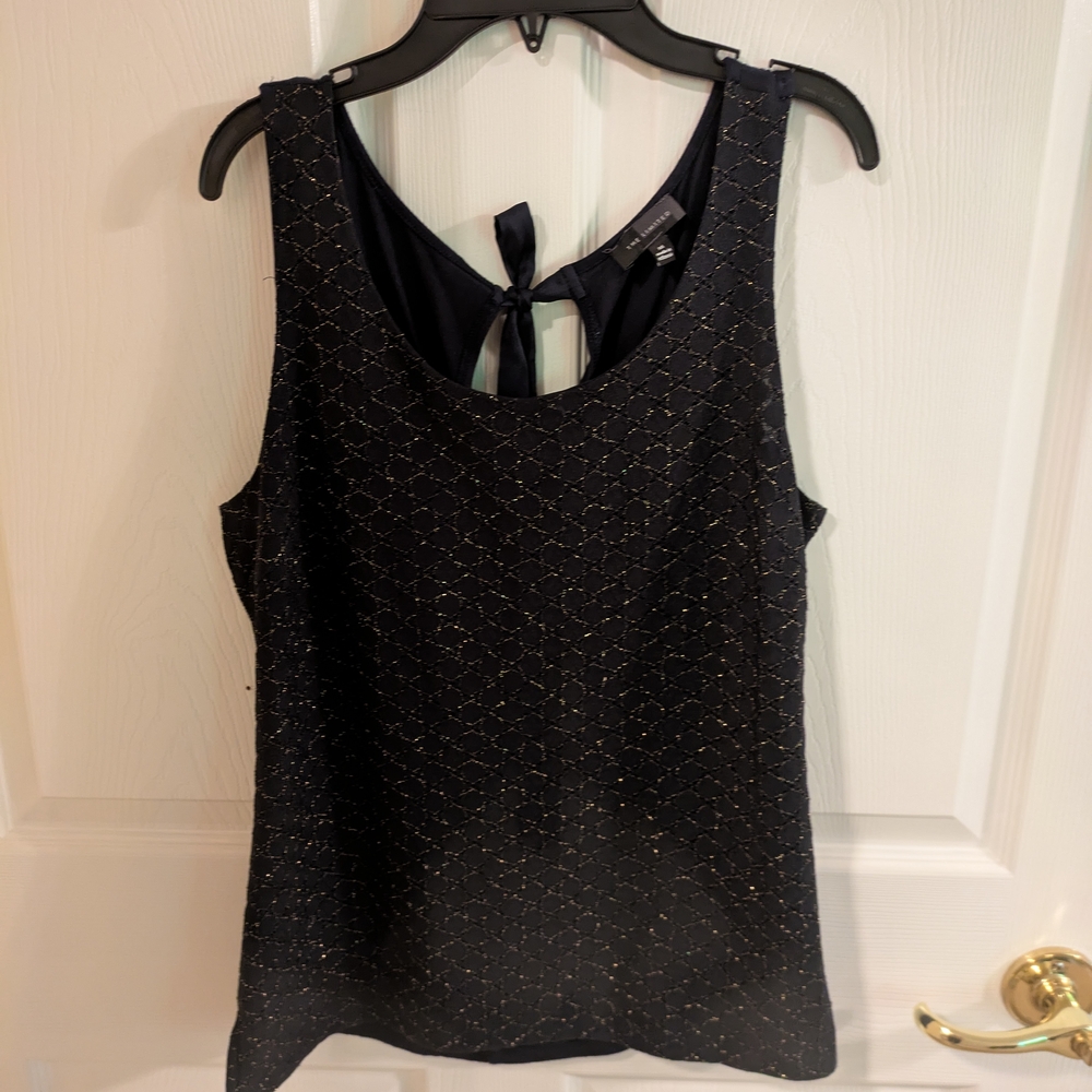 Elegant Navy Sleeveless Top
